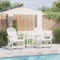 vidaXL Set Lounge da Giardino 3 pcs Bianco Standard 38 x 38 x 46 cm vidaXL Set Lounge da Giardino 3 pcs Bianco Standard 38 x 38 x 46 cm