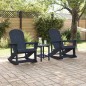 vidaXL Set Lounge da Giardino 3 pcs Blu marino vidaXL Set Lounge da Giardino 3 pcs Blu marino