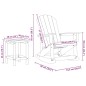 vidaXL Set Lounge da Giardino 3 pcs Blu marino vidaXL Set Lounge da Giardino 3 pcs Blu marino