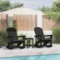 vidaXL Set Lounge da Giardino 3 pcs Nero Media 38 x 38 x 46 cm HDPE vidaXL Set Lounge da Giardino 3 pcs Nero Media 38 x 38 x 46 cm HDPE