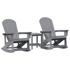 vidaXL Set Lounge da Giardino 3 pcs Grigio chiaro
