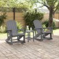 vidaXL Set Lounge da Giardino 3 pcs Grigio chiaro