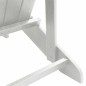 vidaXL Sedie Adirondack con poggiapiedi - 2 pezzi - Bianco in HDPE