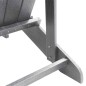 vidaXL Sedie Adirondack con Poggiapiedi 2 pcs in Grigio Chiaro HDPE