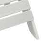 vidaXL Set di Lounge da Giardino 3 Pezzi Bianco in HDPE