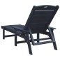 vidaXL Lettini prendisole 2 pz Blu Navy 162 x 53 x 98.5 cm HDPE