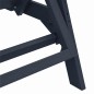 vidaXL Lettini prendisole 2 pz Blu Navy 162 x 53 x 98.5 cm HDPE