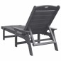 vidaXL Lettini prendisole 2 pezzi grigio chiaro 162x53x98,5 cm in HDPE vidaXL Lettini prendisole 2 pezzi grigio chiaro 162x53x98,5 cm in HDPE