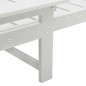 vidaXL Set da lounge da giardino, 3 pezzi , bianchi in HDPE.