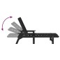 vidaXL Set di Lounge da Giardino 3 Pezzi - Nero HDPE vidaXL Set di Lounge da Giardino 3 Pezzi - Nero HDPE