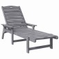 vidaXL Set di Lounge da Giardino 3 Pezzi Grigio Chiaro in HDPE vidaXL Set di Lounge da Giardino 3 Pezzi Grigio Chiaro in HDPE