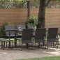 Set da Pranzo per il Giardino in 13 Pezzi con Cuscini in Acciaio e Textilene Set da Pranzo per il Giardino in 13 Pezzi con Cuscini in Acciaio e Textilene