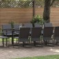 vidaXL Set da Pranzo da Giardino 15 Pezzi con Cuscini in Acciaio e Textilene. vidaXL Set da Pranzo da Giardino 15 Pezzi con Cuscini in Acciaio e Textilene.