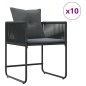 Set da Pranzo da Giardino di 15 Pezzi vidaXL con Cuscini in Acciaio e Rattan Polietilene Set da Pranzo da Giardino di 15 Pezzi vidaXL con Cuscini in Acciaio e Rattan Polietilene