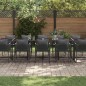 vidaXL Set da Pranzo da Giardino da 18 Pezzi con Cuscini in Acciaio e Rattan Sintetico