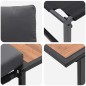 Set divano da giardino a 3 pezzi con cuscini antracite Set divano da giardino a 3 pezzi con cuscini antracite