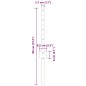 vidaXL Pali per Recinzione 22 pcs Verde 80 x 2,7 x 2,7 cm Acciaio vidaXL Pali per Recinzione 22 pcs Verde 80 x 2,7 x 2,7 cm Acciaio