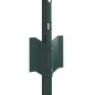 vidaXL Pali per recinzione in argento 44 pcs Verde 100 x 0.4 m Acciaio vidaXL Pali per recinzione in argento 44 pcs Verde 100 x 0.4 m Acciaio