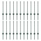 vidaXL Pali per recinzione in argento 22 pcs Verde Altezza 150 cm vidaXL Pali per recinzione in argento 22 pcs Verde Altezza 150 cm