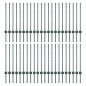 vidaXL Pali per recinzione in argento 44 pcs Verde 100 x 0,8 cm vidaXL Pali per recinzione in argento 44 pcs Verde 100 x 0,8 cm