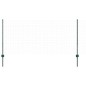 vidaXL Pali per recinzione in argento 44 pcs Verde 100 x 1 m vidaXL Pali per recinzione in argento 44 pcs Verde 100 x 1 m