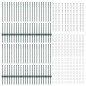 vidaXL Pali per recinzione in argento 44 pcs Verde 100 x 1 m vidaXL Pali per recinzione in argento 44 pcs Verde 100 x 1 m