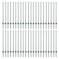 vidaXL Pali per recinzione in argento 44 pcs Verde vidaXL Pali per recinzione in argento 44 pcs Verde