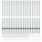 vidaXL Pali per recinzione in argento 22 pcs Verde 50 m x 1,4 m vidaXL Pali per recinzione in argento 22 pcs Verde 50 m x 1,4 m