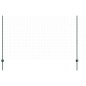 vidaXL Pali per recinzione in argento 44 pcs Verde 100 x 1.4 m Metallo vidaXL Pali per recinzione in argento 44 pcs Verde 100 x 1.4 m Metallo