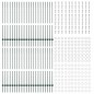 vidaXL Pali per recinzione in argento 44 pcs Verde 100 x 1.4 m Metallo vidaXL Pali per recinzione in argento 44 pcs Verde 100 x 1.4 m Metallo