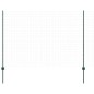 vidaXL Pali per recinzione in argento 22 pcs Verde 50 x 1.5 m Metallo vidaXL Pali per recinzione in argento 22 pcs Verde 50 x 1.5 m Metallo
