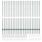 vidaXL Pali per recinzione in argento 22 pcs Verde 50 x 1.5 m Metallo vidaXL Pali per recinzione in argento 22 pcs Verde 50 x 1.5 m Metallo