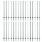 vidaXL Pali per recinzione in argento 44 pcs Verde 100 x 1.5 m Metallo vidaXL Pali per recinzione in argento 44 pcs Verde 100 x 1.5 m Metallo
