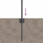 vidaXL Pali per Recinzione 22 pcs Grigio 50 x 0.4 m Metallo