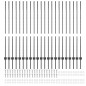 vidaXL Pali per recinzione in argento 44 pcs Grigio 140 cm Metallo vidaXL Pali per recinzione in argento 44 pcs Grigio 140 cm Metallo
