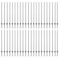 vidaXL Pali per Recinzione 44 pcs Grigio 100 x 1,4 m si adatta bene vidaXL Pali per Recinzione 44 pcs Grigio 100 x 1,4 m si adatta bene