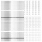 vidaXL Pali per Recinzione 44 pcs Grigio 100 x 1,4 m si adatta bene vidaXL Pali per Recinzione 44 pcs Grigio 100 x 1,4 m si adatta bene