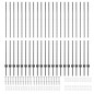 vidaXL Pali per recinzione in argento 44 pcs Grigio Large Acciaio vidaXL Pali per recinzione in argento 44 pcs Grigio Large Acciaio