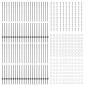 vidaXL Pannelli di recinzione 44 pcs Grigio 100 x 1.5 m vidaXL Pannelli di recinzione 44 pcs Grigio 100 x 1.5 m