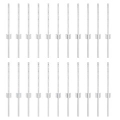 vidaXL Pali per Recinzione 22 pcs Argento 50 x 0.4 m Acciaio zincato