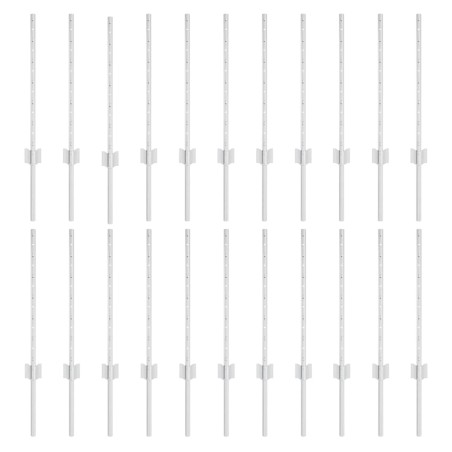 vidaXL Pali per Recinzione 22 pcs Argento 50 x 0.6 m Acciaio zincato