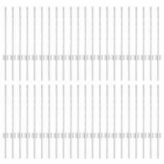 vidaXL Pali per Recinzione 44 pcs Argento 100 x 0,6 metri