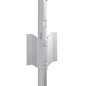 vidaXL Pali per recinzione in acciaio 22 pcs Argento Standard vidaXL Pali per recinzione in acciaio 22 pcs Argento Standard