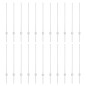 vidaXL Pali per Recinzione 44 pcs Argento Standard Acciaio zincato vidaXL Pali per Recinzione 44 pcs Argento Standard Acciaio zincato
