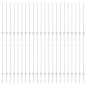 vidaXL Pali per Recinzione 44 pcs Argento 100 x 1 m Acciaio zincato vidaXL Pali per Recinzione 44 pcs Argento 100 x 1 m Acciaio zincato