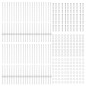 vidaXL Pali per Recinzione 44 pcs Argento 100 x 1 m Acciaio zincato vidaXL Pali per Recinzione 44 pcs Argento 100 x 1 m Acciaio zincato