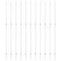 vidaXL Pali per Recinzione 44 pcs Argento 50 x 1.2 m Acciaio zincato vidaXL Pali per Recinzione 44 pcs Argento 50 x 1.2 m Acciaio zincato