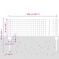 vidaXL Recinzione Euro con 5 Pali a U Verde 0.4x10 m Acciaio vidaXL Recinzione Euro con 5 Pali a U Verde 0.4x10 m Acciaio