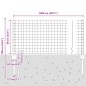 vidaXL Recinzione Euro con 5 U Posts Verde 0.6x10 m Acciaio vidaXL Recinzione Euro con 5 U Posts Verde 0.6x10 m Acciaio