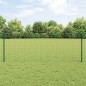 vidaXL Recinzione Euro con 5 Post U Verde 0.8x10 m Acciaio